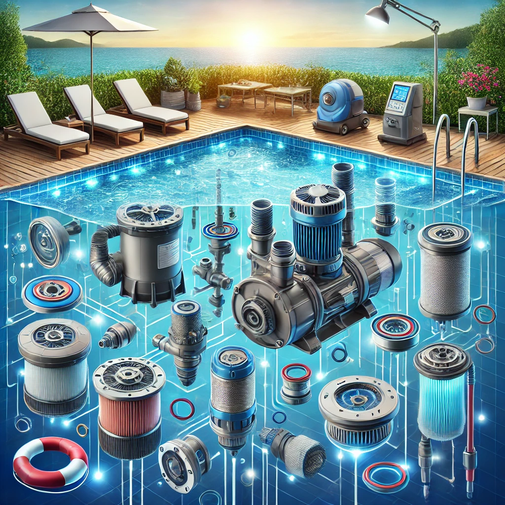 کاربرد اورینگ‌ها و قطعات لاستیکی، پلاستیکی و سیلیکونی در تجهیزات استخر