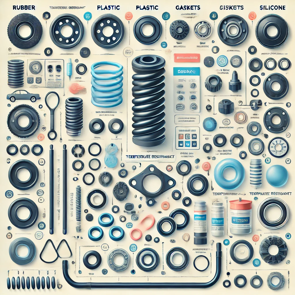 معرفی کامل انواع قطعات لاستیکی، پلاستیکی و سیلیکونی + کاربردها و ویژگی‌ها